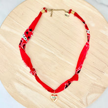 Load image into Gallery viewer, Bandana Necklace - Red
