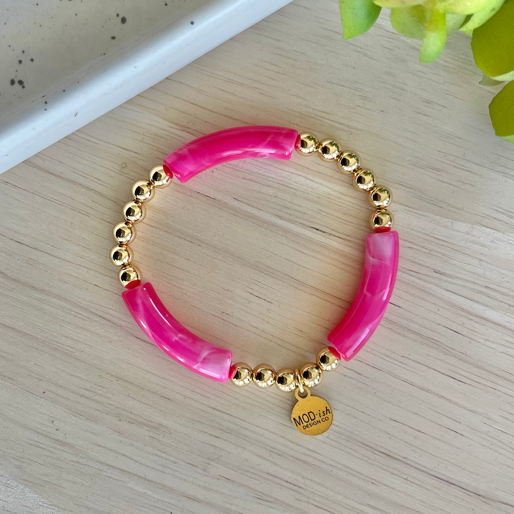 Milan Bracelet - Raspberry Swirl