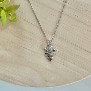 Arrowhead Necklace - Silver