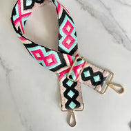 Diamond Bag Strap - Pink