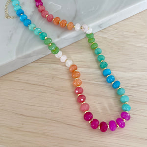 Gemstone Candy Necklace - Julia
