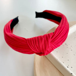Soft Knit Headband - Red