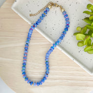 Periwinkle Pop Gemstone Candy Necklace