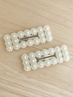 Pearl Flower Crocodile Clip Set