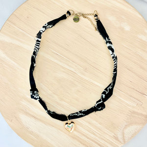 Bandana Necklace - Black