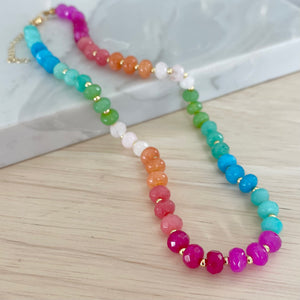 Gemstone Candy Necklace - Julia