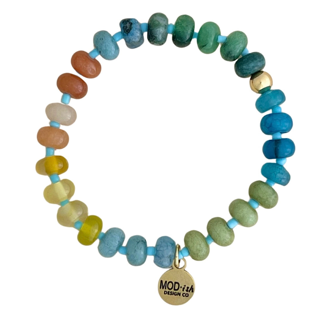 Gemstone Candy Bracelet - Golden Hour
