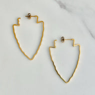 Arrowhead Hoop Earrings
