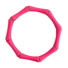 Load image into Gallery viewer, Colorful pink acrylic beaded bracelet everyday wear
