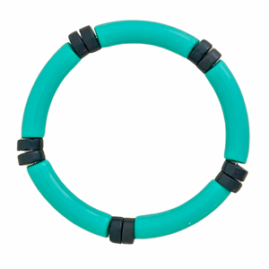 Go Team Bracelet - Aqua & Black
