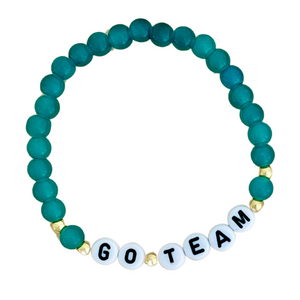 Personalized Word Bracelet - Aqua