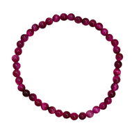 Magenta Tiger Eye Bracelet 4mm