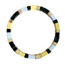 Load image into Gallery viewer, Mizzou Tile Bracelet - Black &amp; Gold
