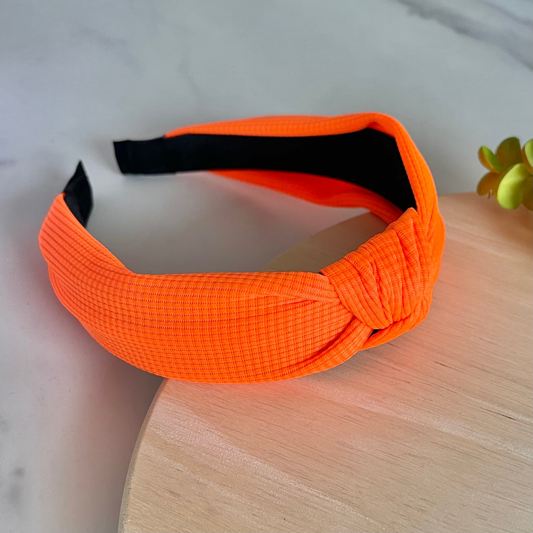 Textured Headband - Orange