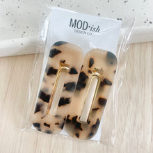 Load image into Gallery viewer, Light Tortoise Shell Crocodile Clip Set
