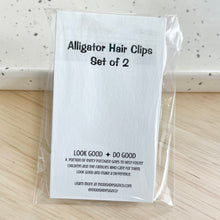 Load image into Gallery viewer, Grey Marble Alligator Clip Set
