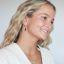 Load image into Gallery viewer, Small Beaded Hoop Huggies - Gold
