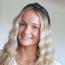 Load image into Gallery viewer, Vegan Leather Headband - Black
