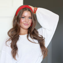 Load image into Gallery viewer, Soft Knit Headband - Red

