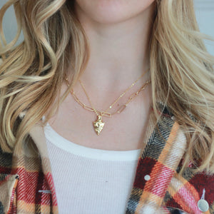 Arrowhead Necklace - Gold