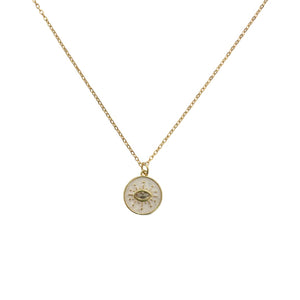 Evil Eye White Necklace