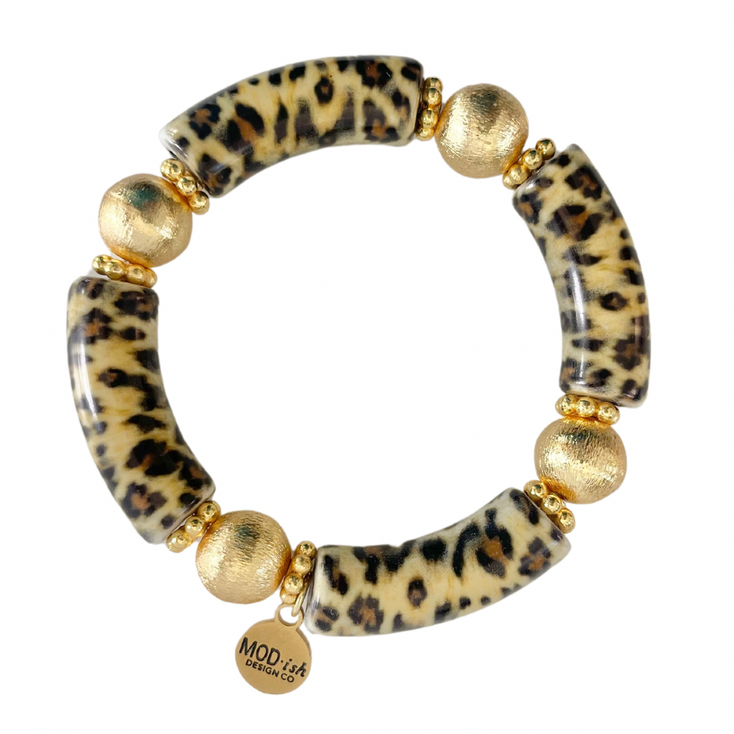 Aster 12mm Bracelet in Leopard