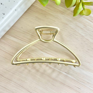 Gold Arch Claw Clip
