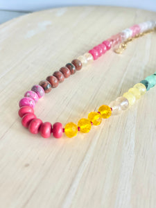 Gemstone Candy Necklace - Fireside