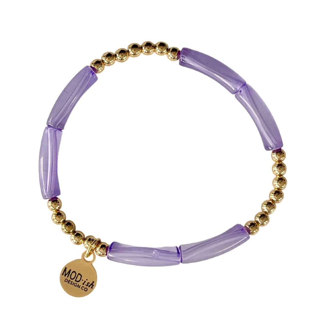 Malibu Bracelet - Transparent Purple