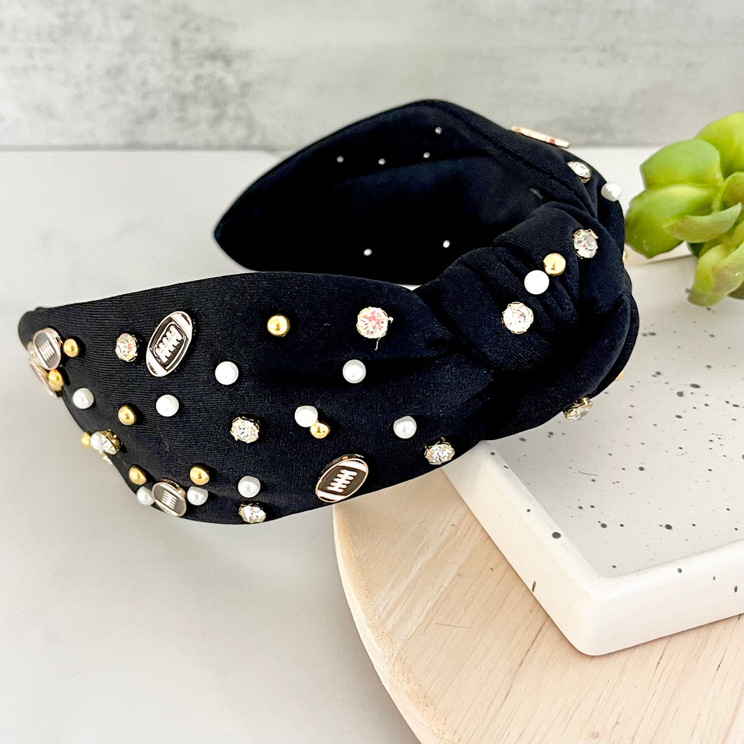 Football Headband - Black
