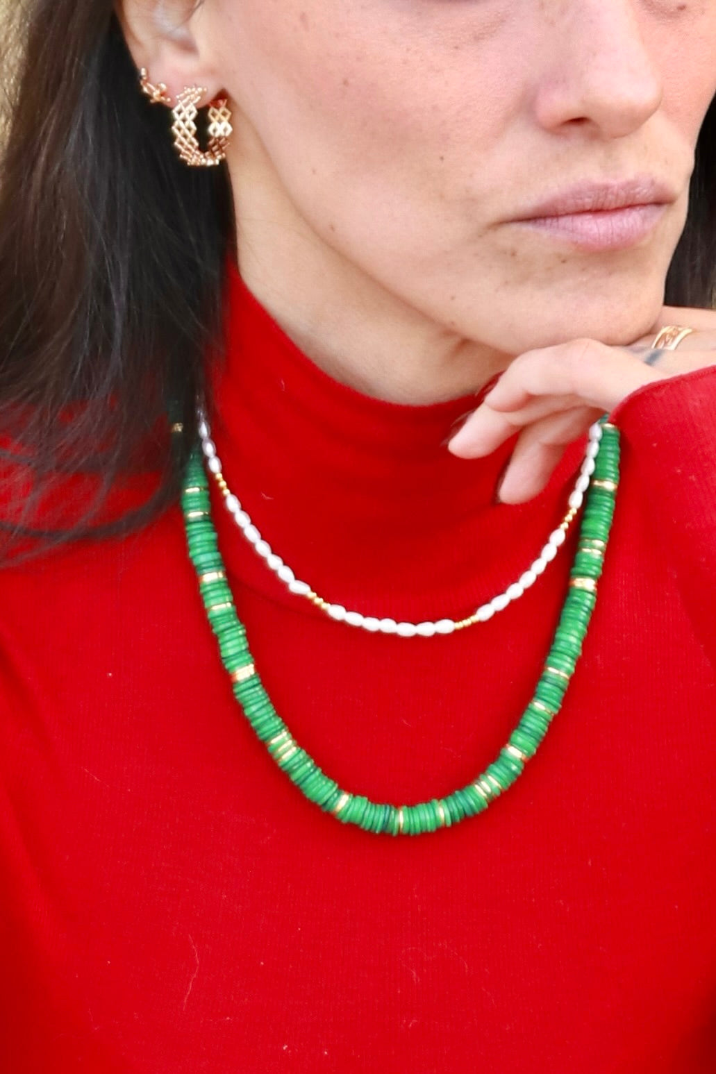 Willow Necklace - Green