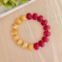 Load image into Gallery viewer, Maddie Bracelet - Red + Yellow
