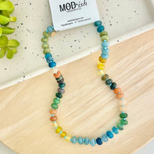 Load image into Gallery viewer, Beige and neutral beaded necklace for layering
