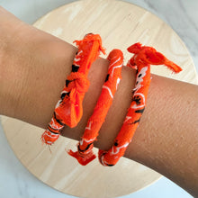 Load image into Gallery viewer, Orange Bandana Bangle
