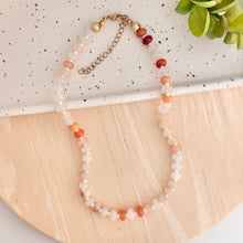 Load image into Gallery viewer, Pralines &amp; Cream Gemstone Candy Necklace
