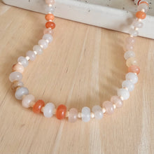 Load image into Gallery viewer, Pralines &amp; Cream Gemstone Candy Necklace
