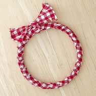 Red Gingham Bandana Bangle