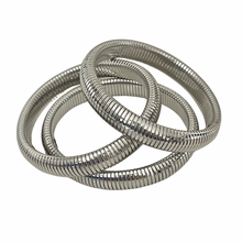 Load image into Gallery viewer, stackable silver bangle bracelet everyday jewelry
