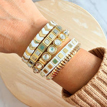 Load image into Gallery viewer, Piper Tile Bracelet - Silver and Gold
