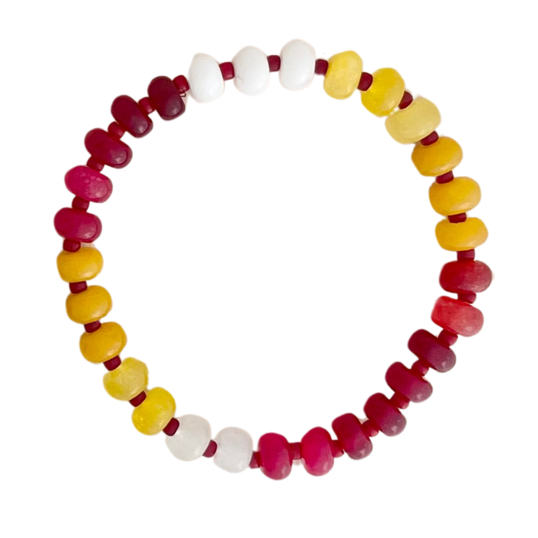 Chiefs Gemstone Candy Bracelet – MODish Design Company