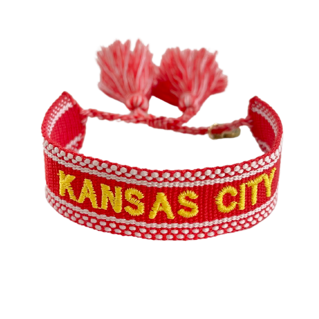 Embroidered Kansas City Bracelet
