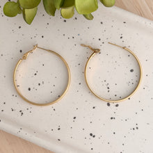Load image into Gallery viewer, Classic 1.5" Hoop Earrings | Waterproof Stainless Steel PVD
