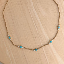 Load image into Gallery viewer, Turquoise Tide Necklace | Waterproof Stainless Steel PVD
