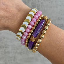 Load image into Gallery viewer, India Bracelet - Purple Marble
