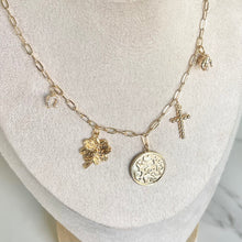 Load image into Gallery viewer, Good juju necklace horseshoe clover elephant charms
