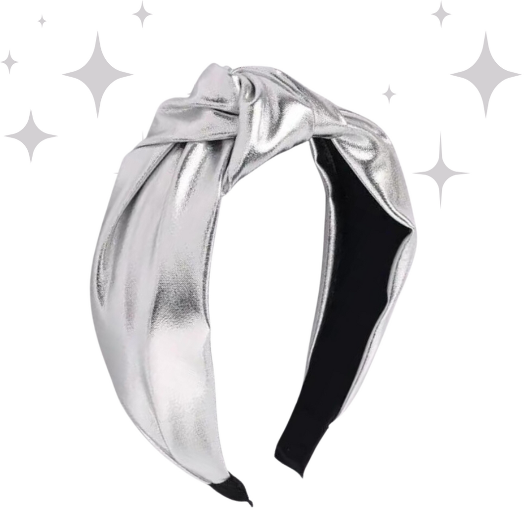 Metallic Silver Headband