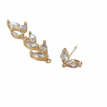 Load image into Gallery viewer, CZ Ivy Earrings
