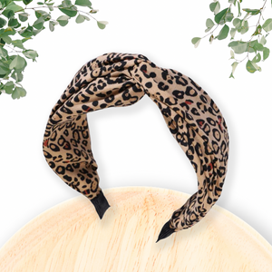 Tan Leopard Headband