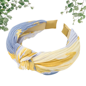 Tie Dye Headband - Blue & Yellow