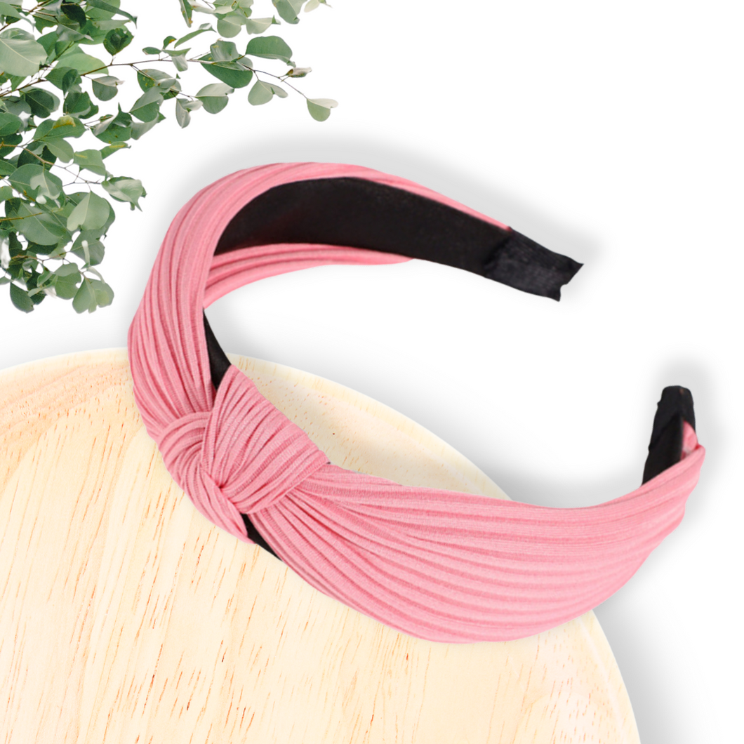 Ribbed Jersey Headband - Light Pink